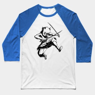 Demon Slayer Inosuke Hashibira Action Line Art Baseball T-Shirt